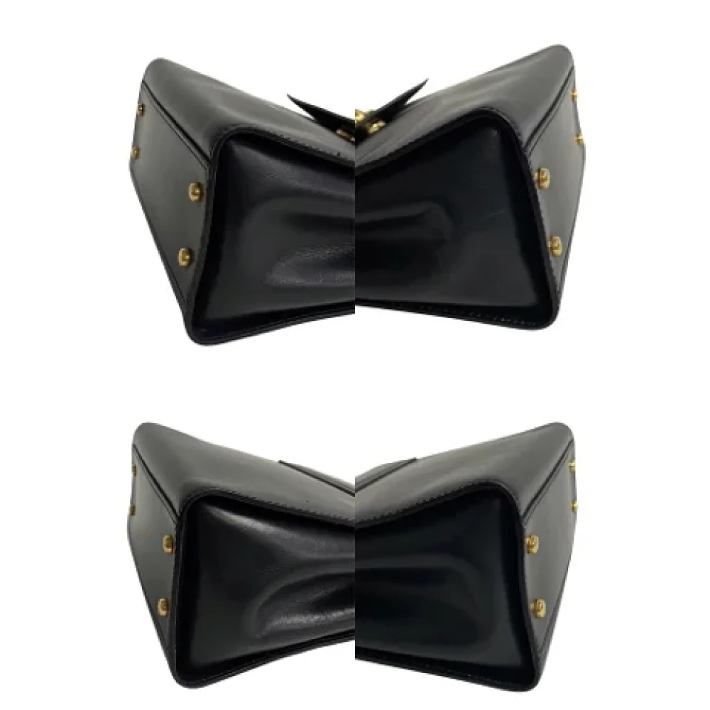 Celine Vintage Pre-owned Leather handbags Black Dames