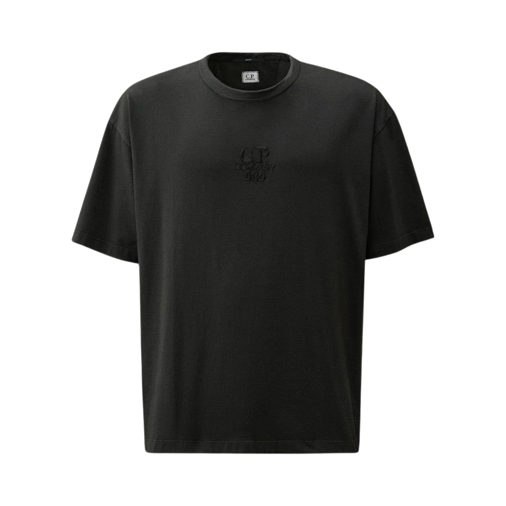 C.p. Company Boxy Logo T-Shirt Black, Herr