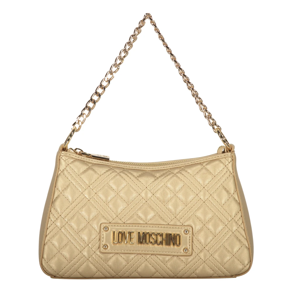 Love Moschino Gewatteerde Schoudertas met Kettinghandvat Yellow Dames