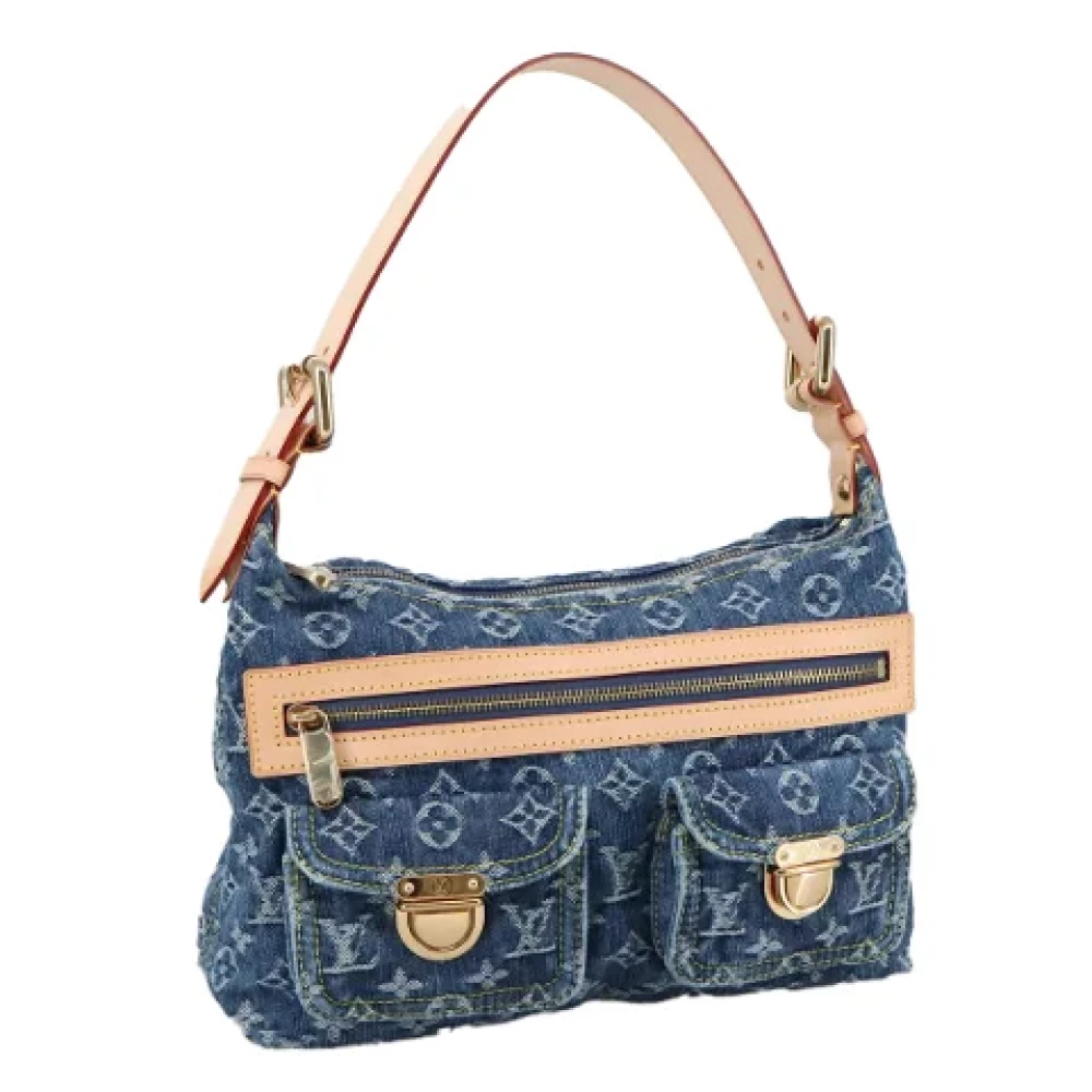 Louis Vuitton Vintage Pre-owned Denim louis-vuitton-bags Blue Dames