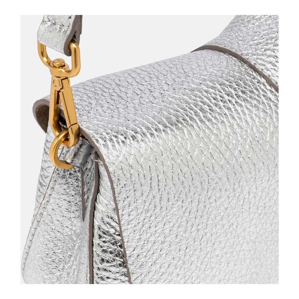 Gianni Chiarini Helena Ronde Leren Tas Gray Dames