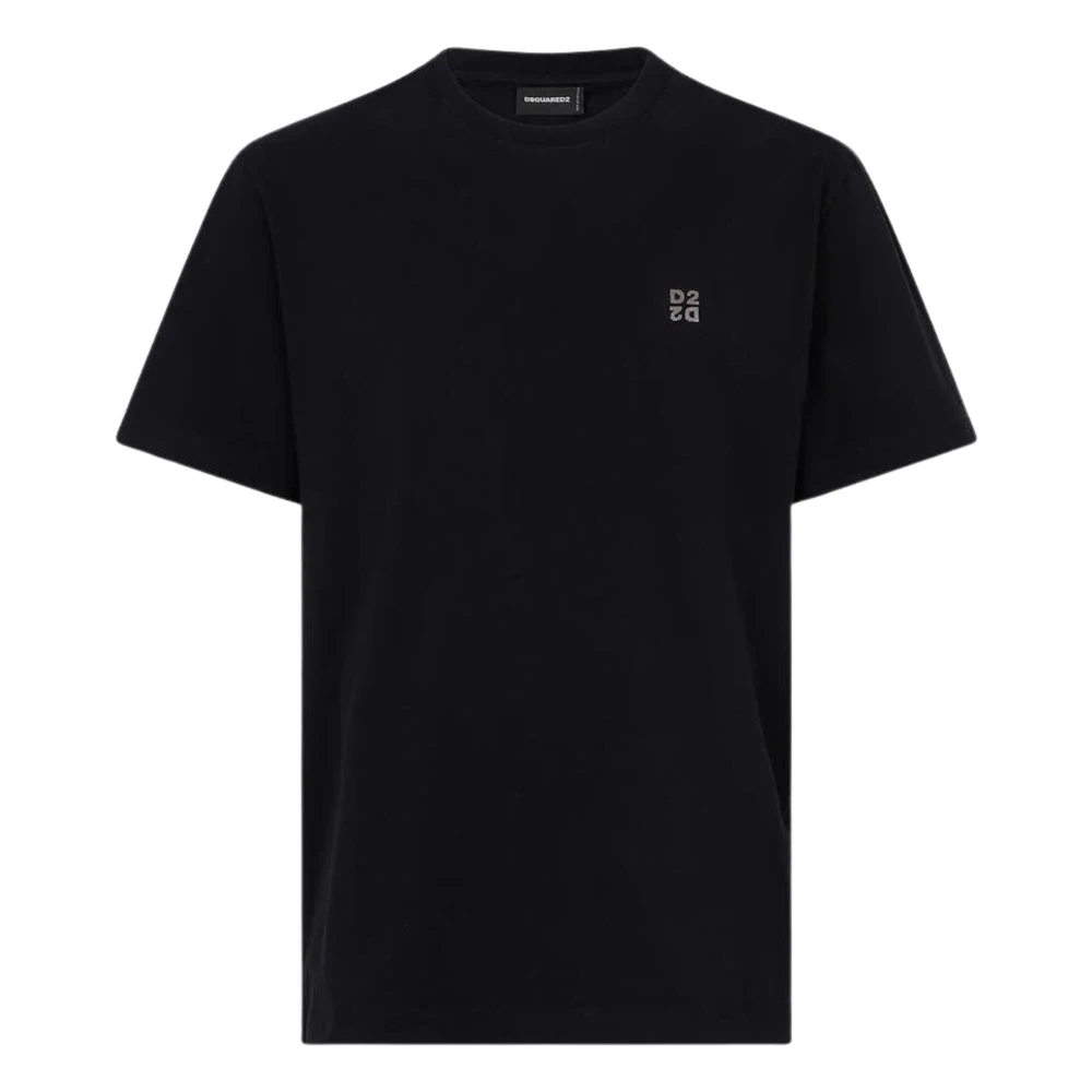 Dsquared2 T-Shirt With Logo - Male - T-Shirts - Black - S - Tops