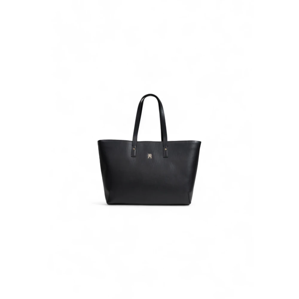 Tommy Hilfiger Chique Tote Tas Herfst Winter Collectie Black Dames