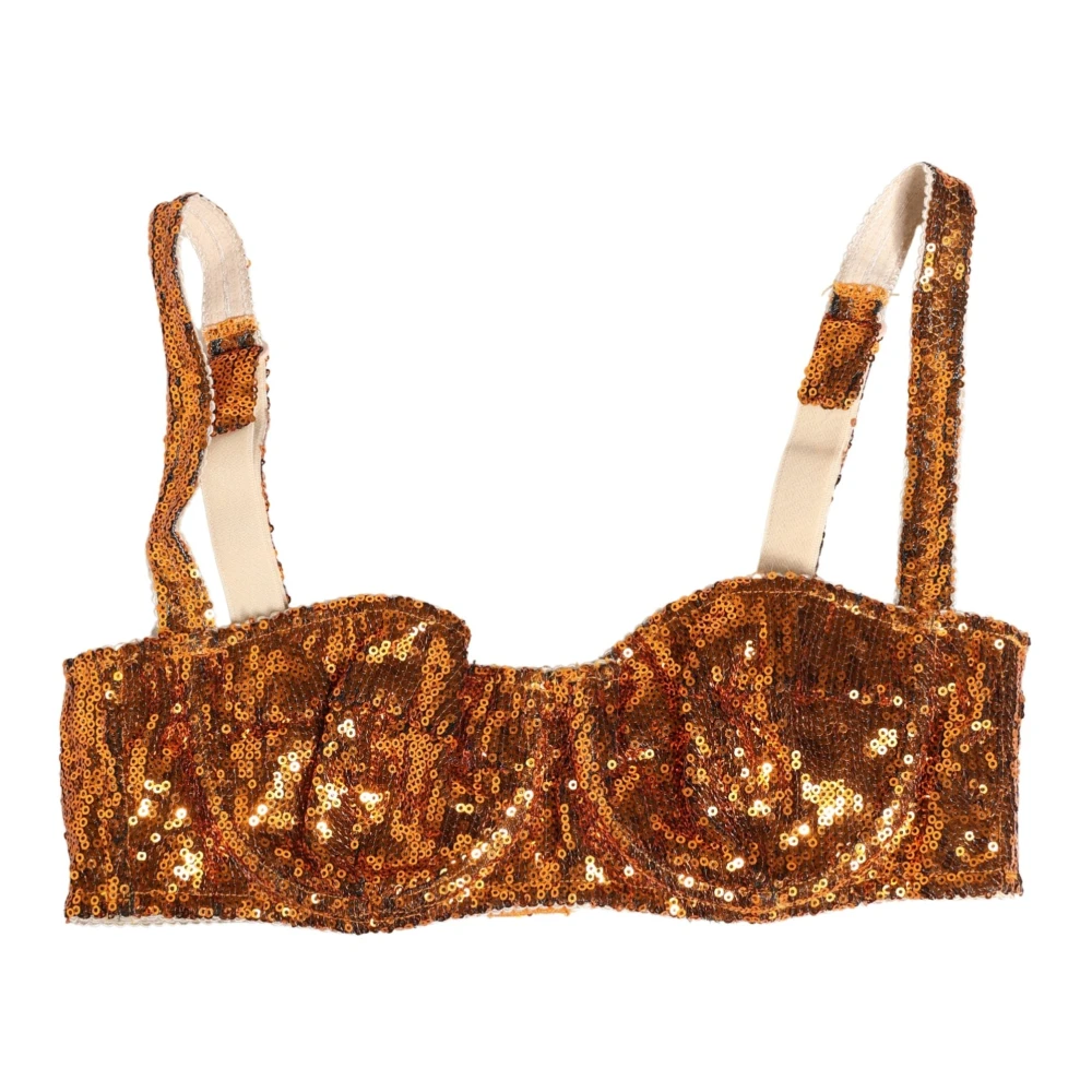 Dolce & Gabbana Women's Yellow Balconnet Bra - Bras - S - Underwear
