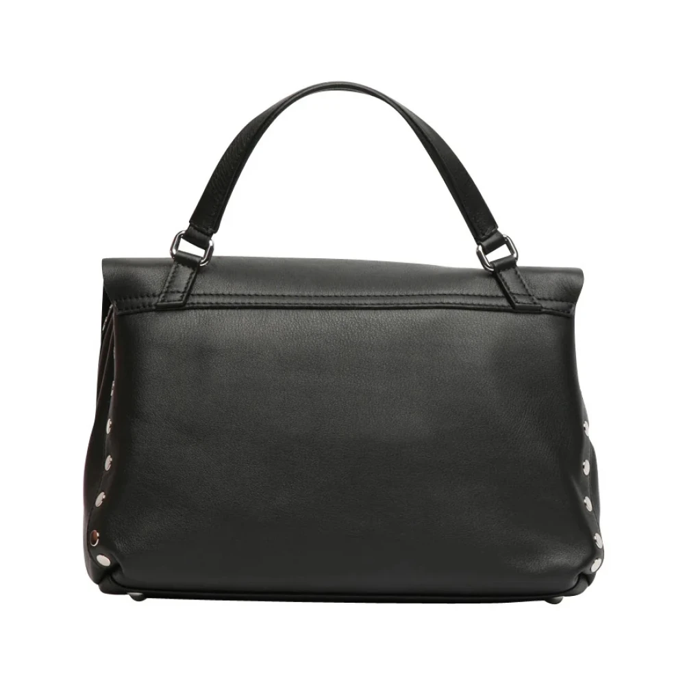 Zanellato Zwarte leren kleptas Black Dames