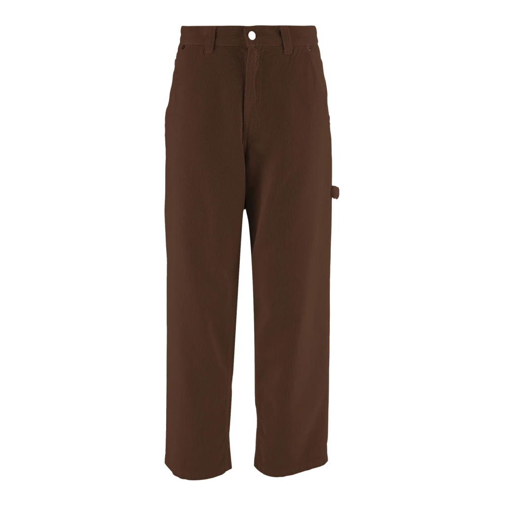 Haikure Vrouw Bruin Broeken Dames, W27, Katoen, Ribbed Cotton Velvet Pants