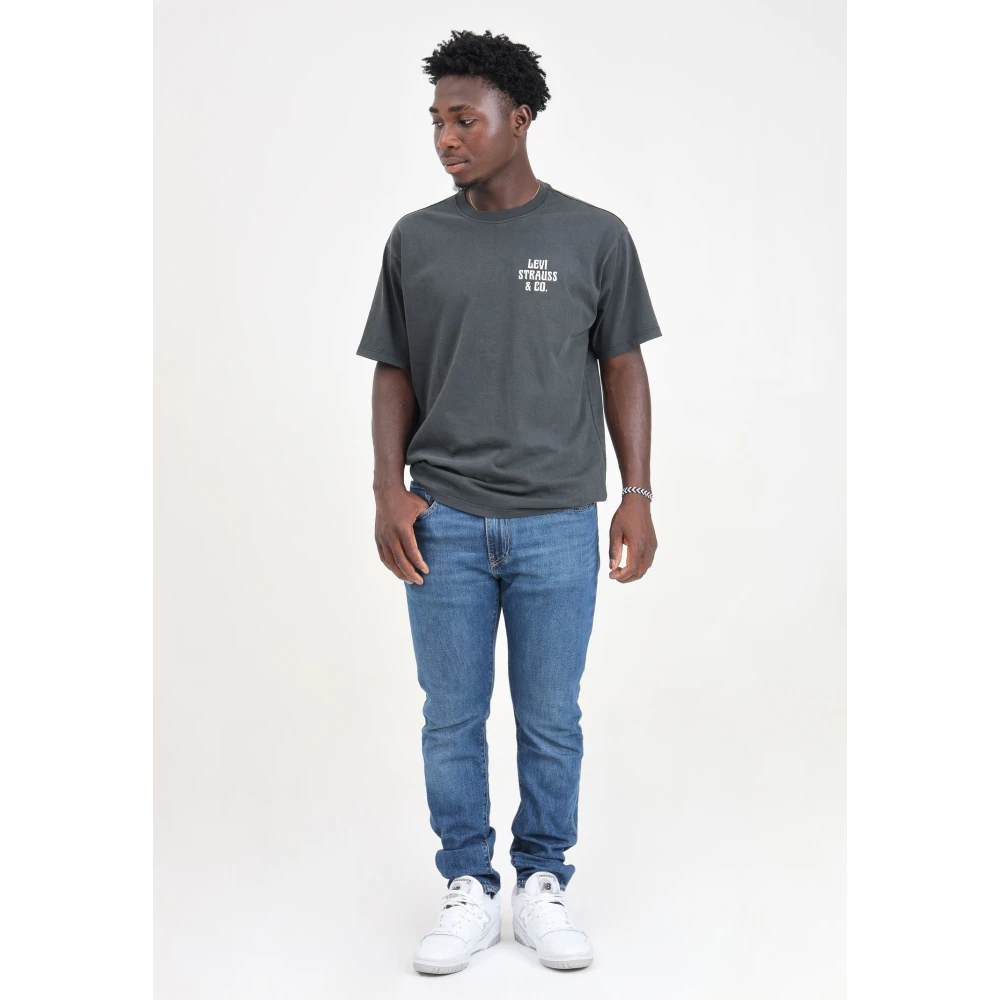 Levi's Slim Tapered Blauwe Denim Jeans Blue Heren
