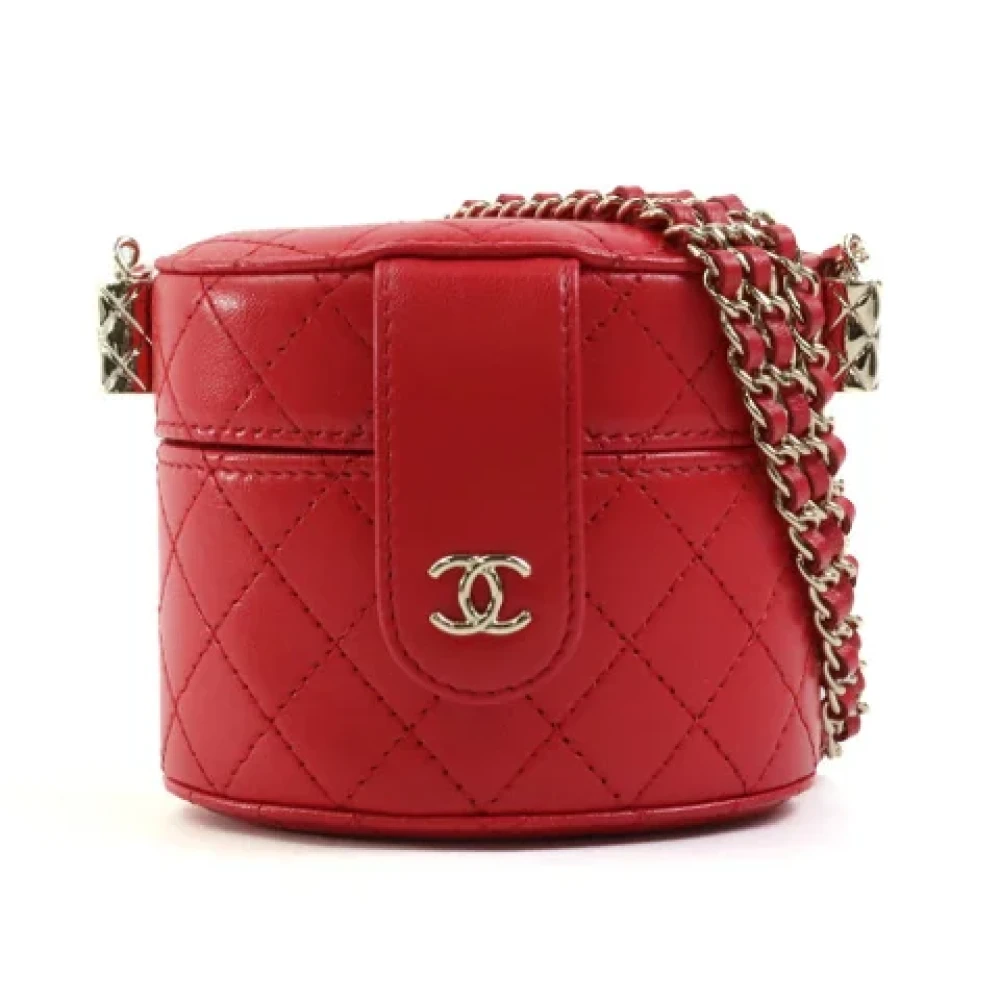 Chanel Vintage Pre-owned Leather clutches Red Dames