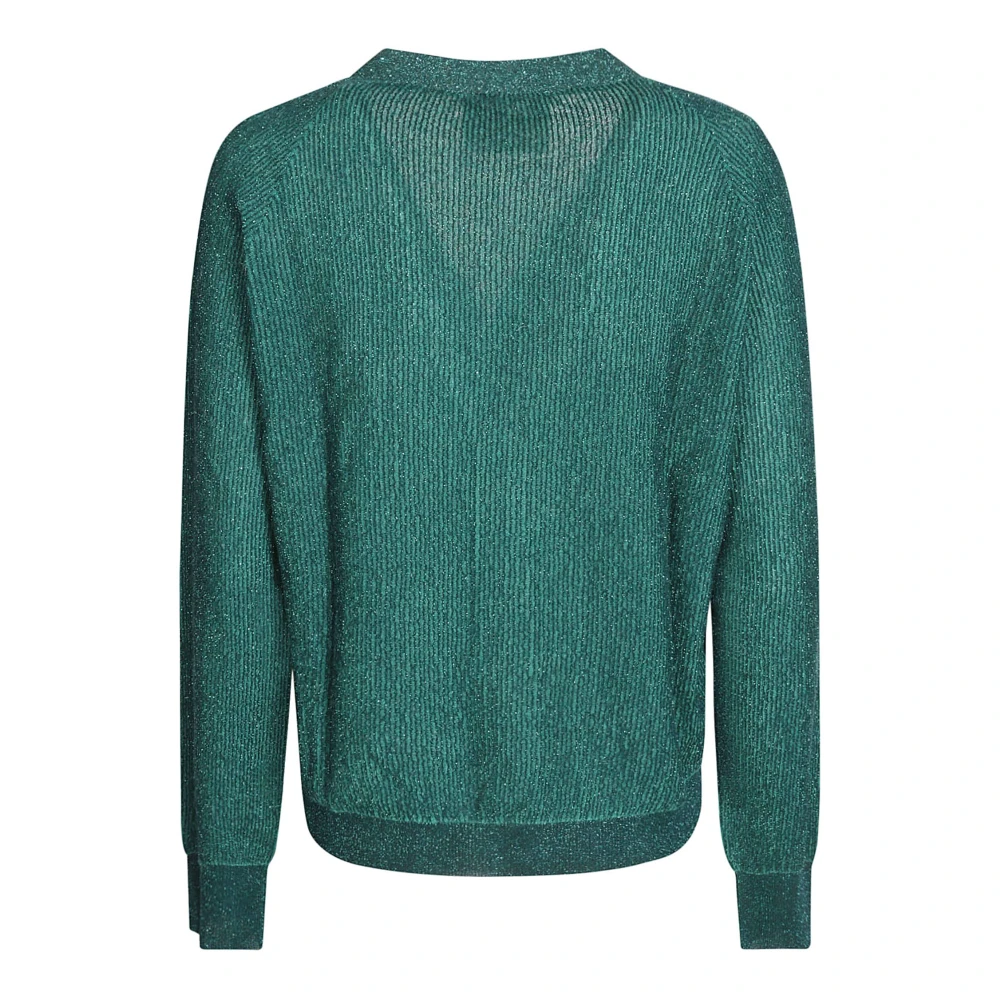Momoni Glinsterende Cardigan Cressida Stijl Green Dames