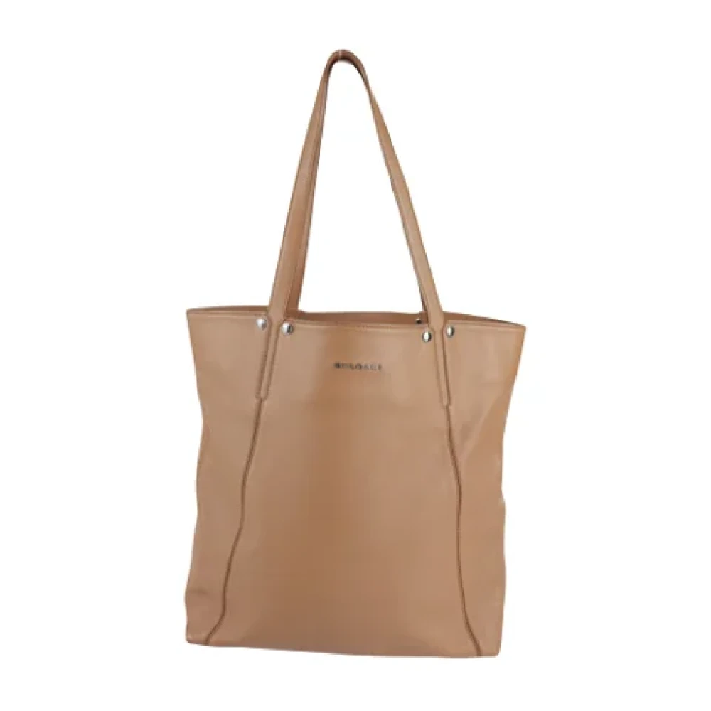 Bvlgari Vintage Pre-owned Leather totes Brown Dames