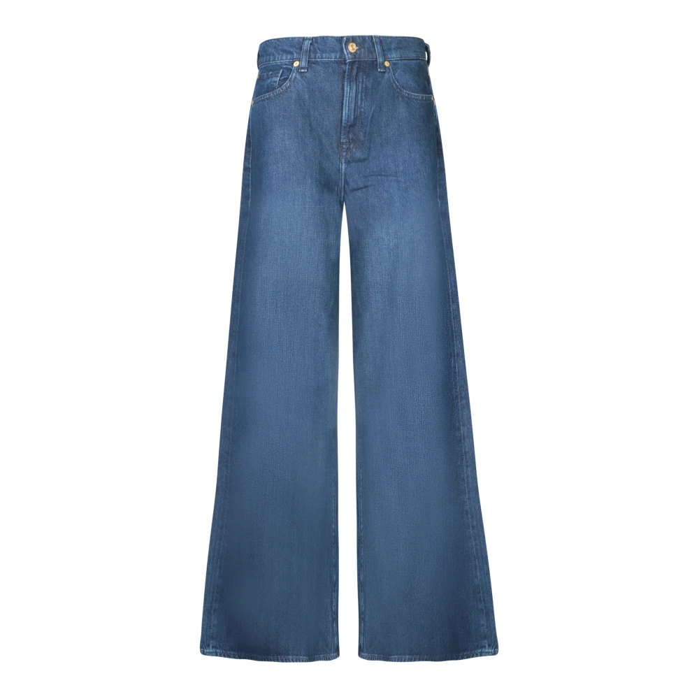 7 For All Mankind Blauwe Denim Jeans Upgrade Moderne Vrouw Blue Dames