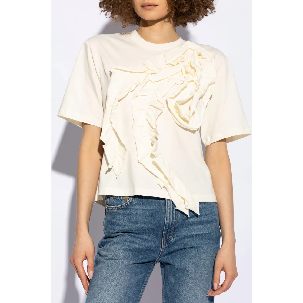 Ulla Johnson T-shirt Aris Beige Dames