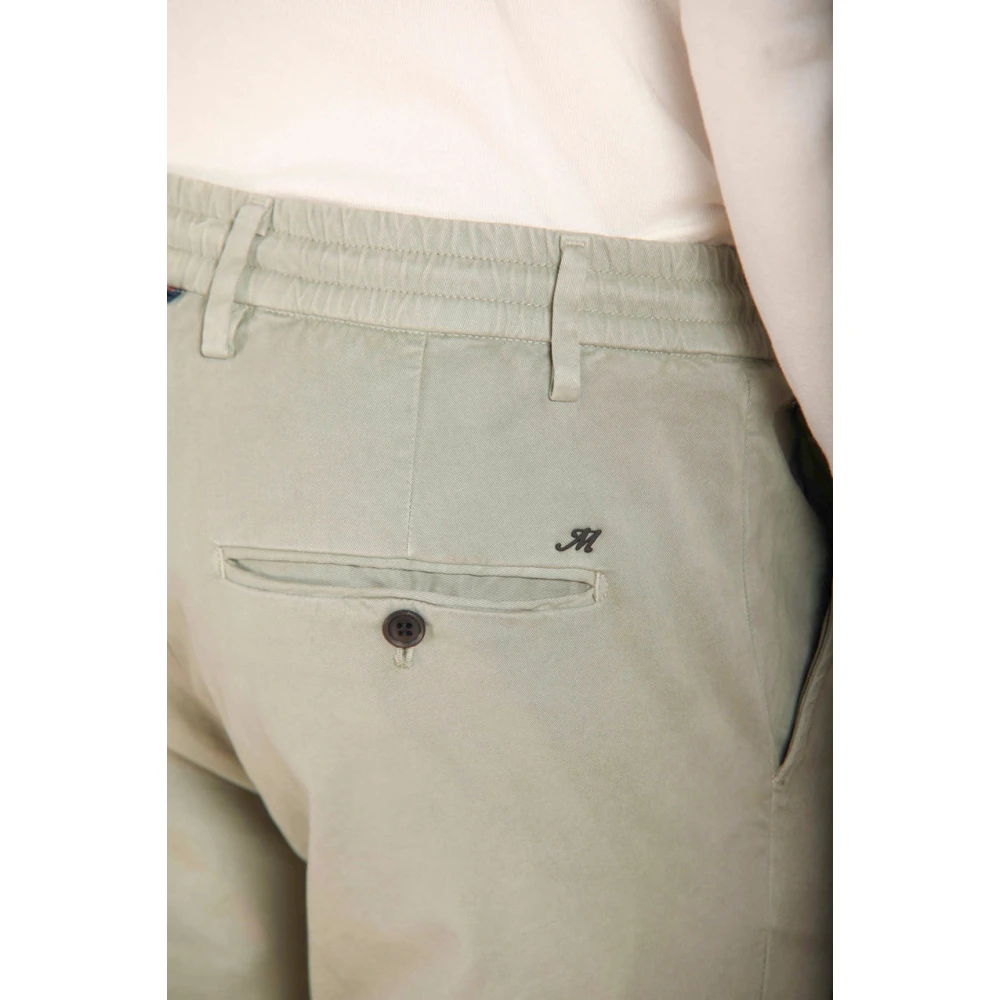 Mason's Slim Fit Jogger Chino Broek Gray Heren