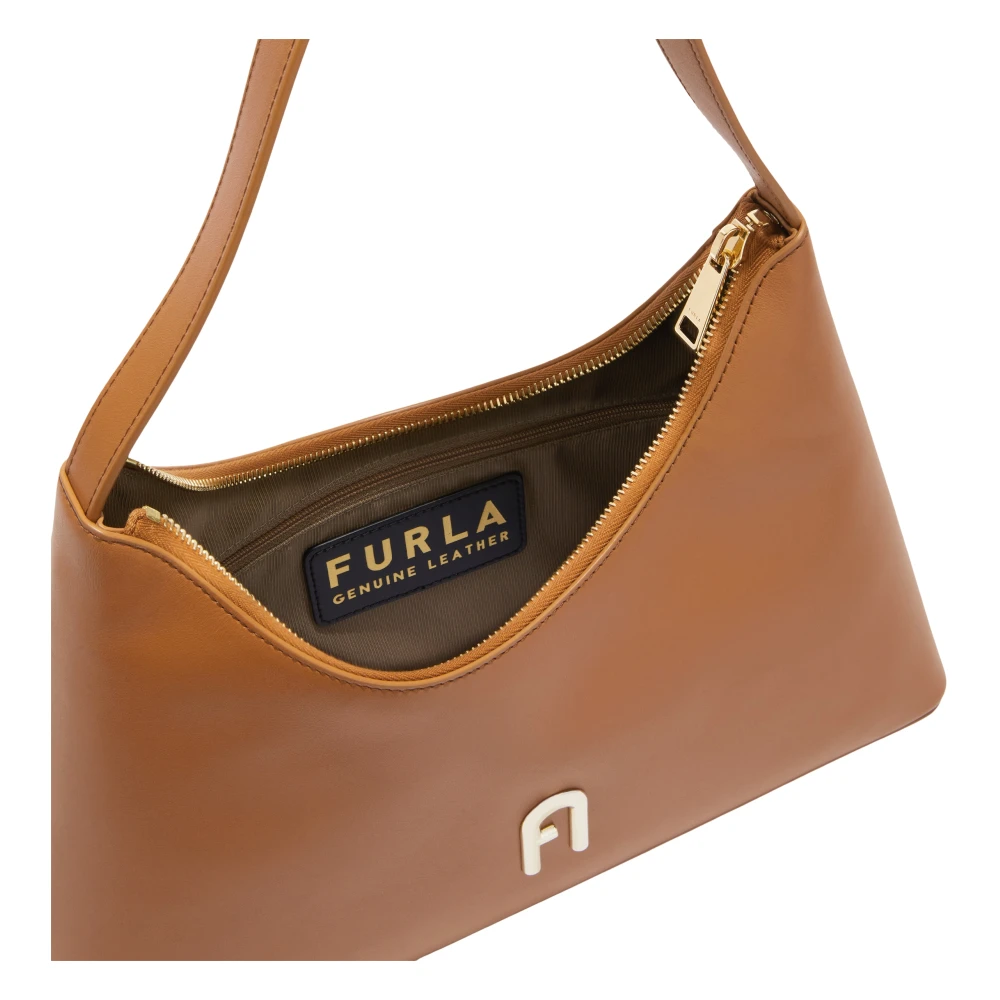 Furla Diamante Schoudertas S Brown Dames