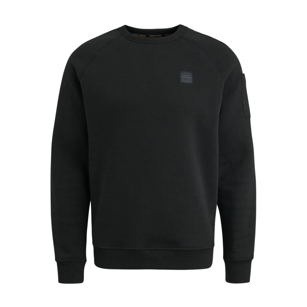 PME Legend Zachte Fleece Crewneck Sweatshirt Black Heren
