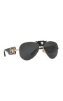 product eng 1027299 Rick Owens Sunglasses Shield RG0000001 GBLKB BLACK TEMPLE BLACK LENS