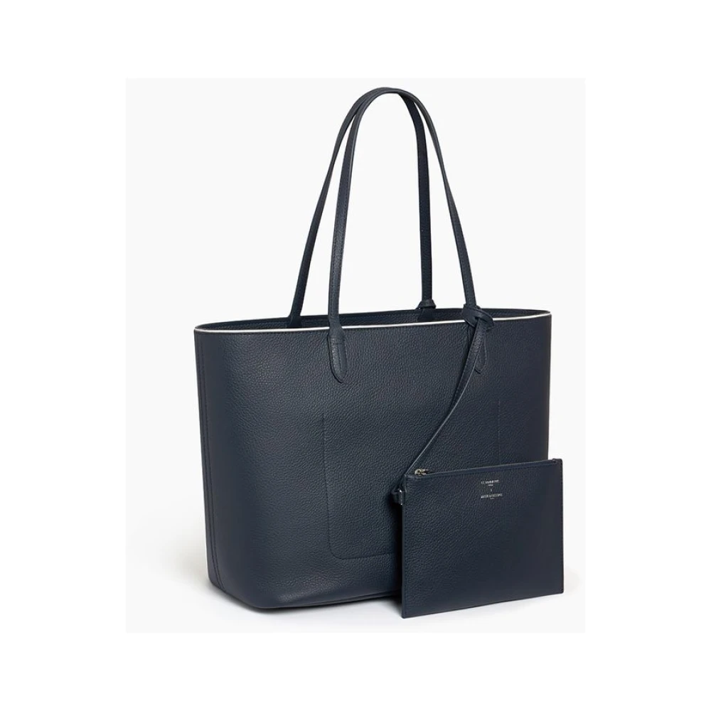 Ines De La Fressange Paris Grote Shopper Schoudertas Blue Dames