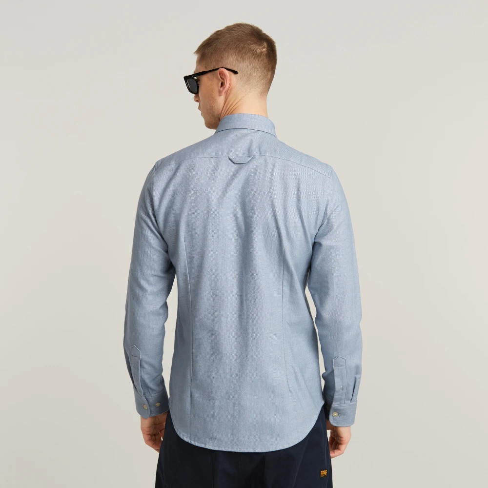 G-Star Slim Fit Verticale Naad Overhemd Blue Heren