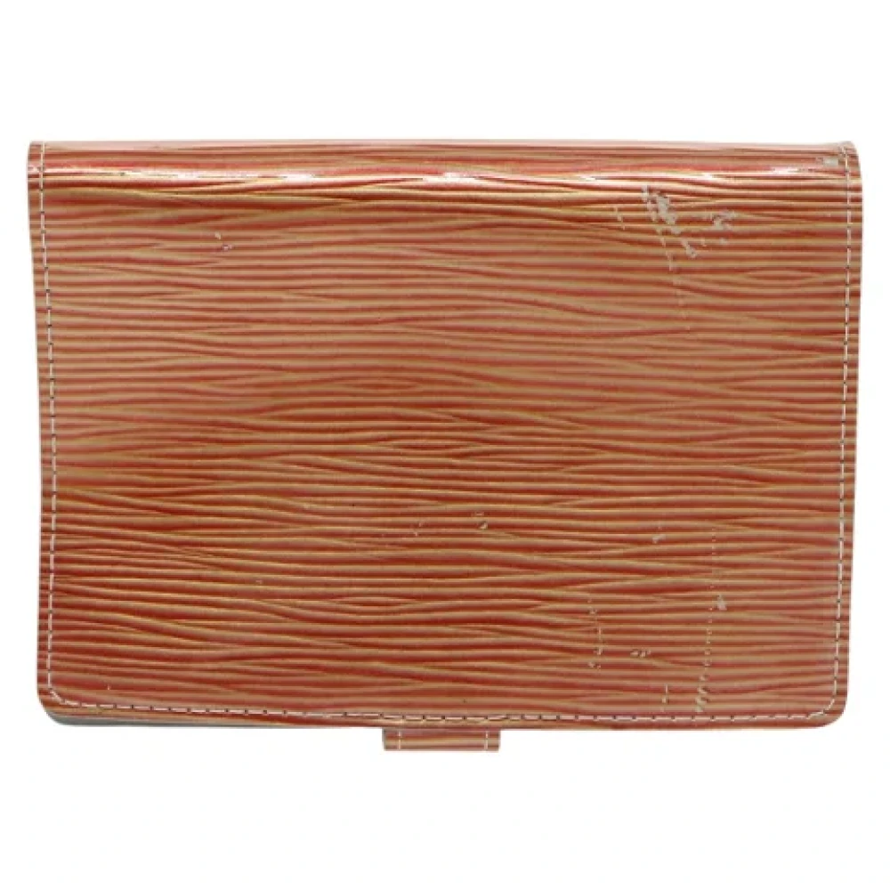 Louis Vuitton Vintage Pre-owned Leather clutches Orange Dames