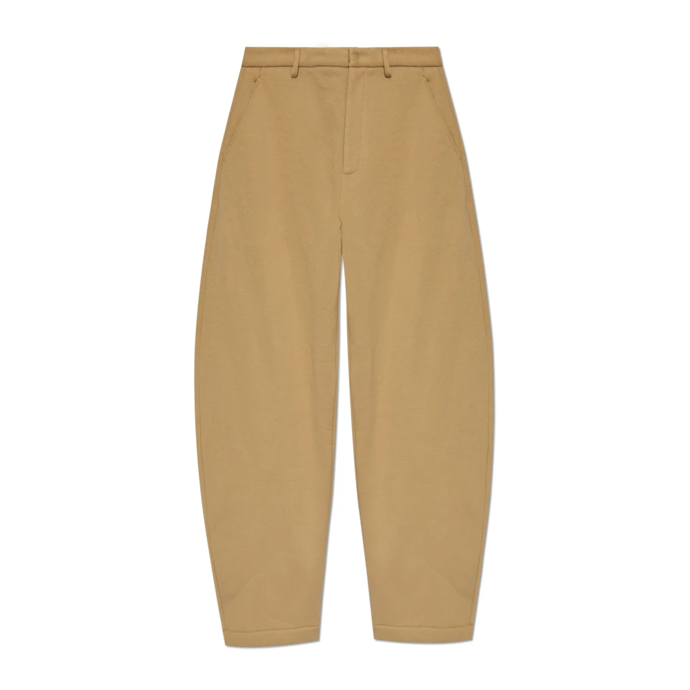 Dsquared2 Kvinno Beige Byxor Dam, S, Bomull, Vida Benbyxor