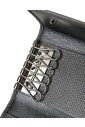 grijs-lederen-zilveren-trifold-sleutelhanger