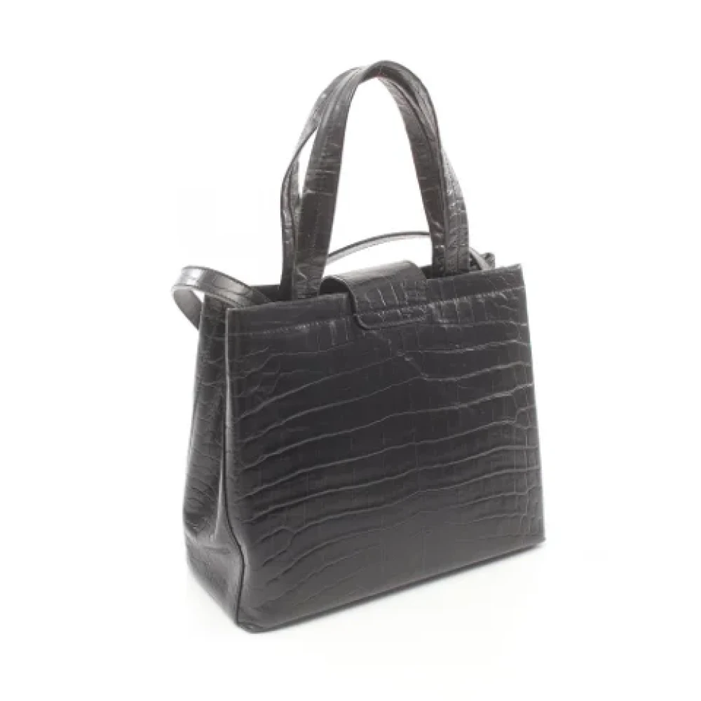 Salvatore Ferragamo Pre-owned Leather handbags Black Dames