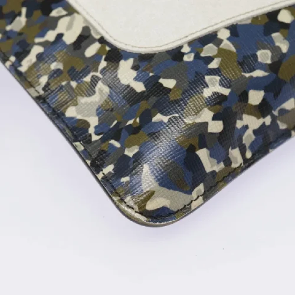 Fendi Vintage Pre-owned Leather clutches Blue Dames