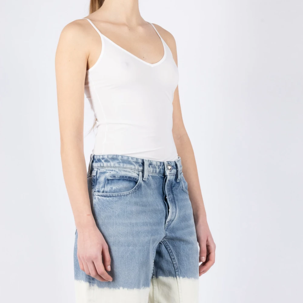 Jil Sander Witte Jersey Tanktop White Dames