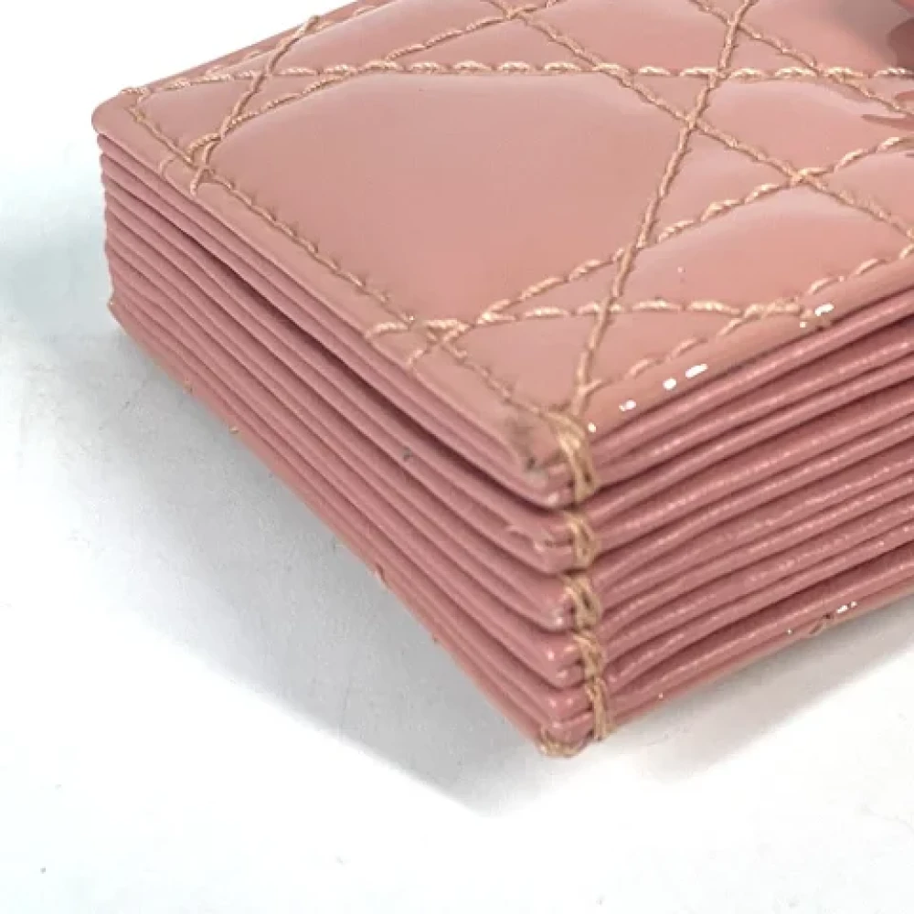 Dior Vintage Pre-owned Leather home-office Pink Dames