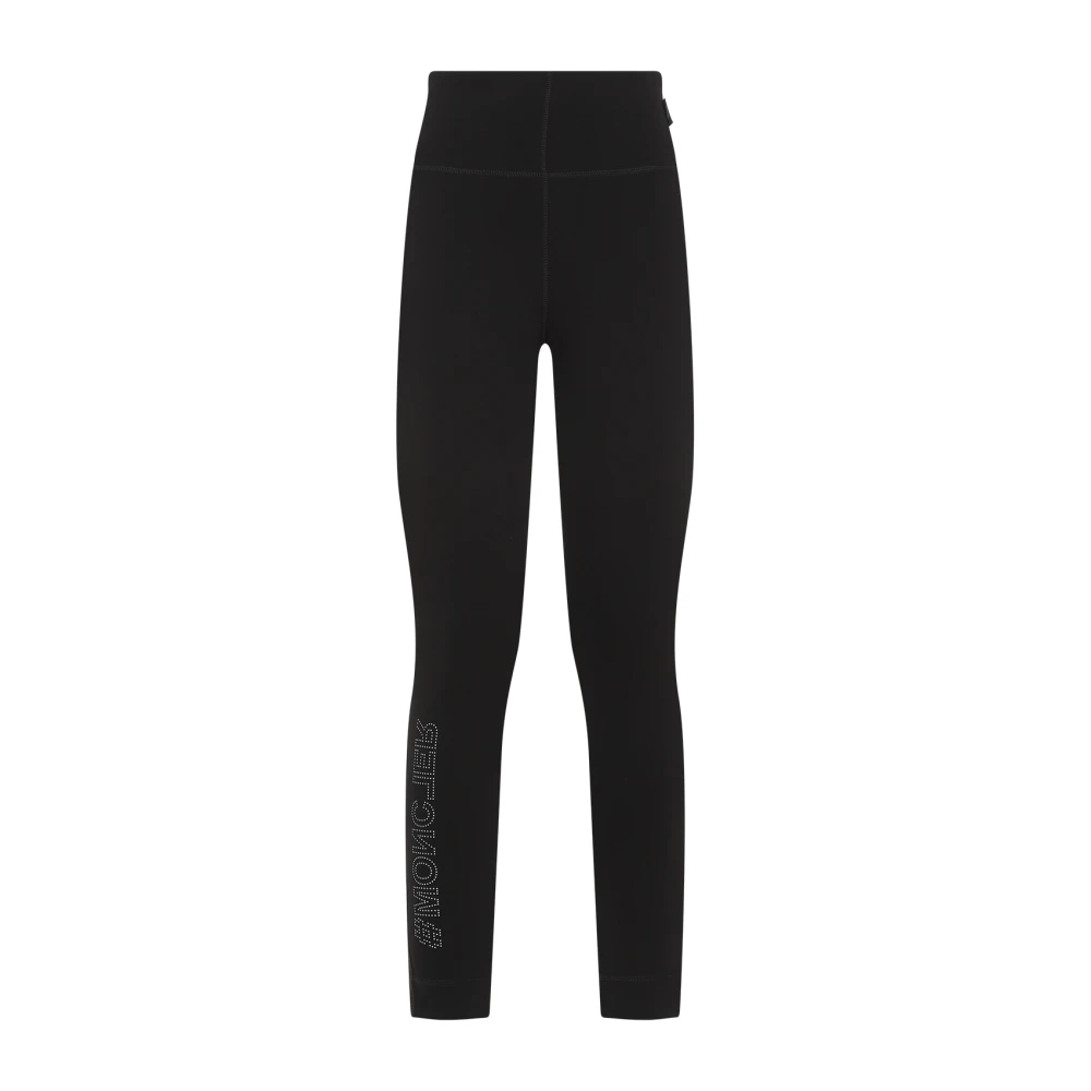 Moncler Women's Black Leggings, L, Leggings