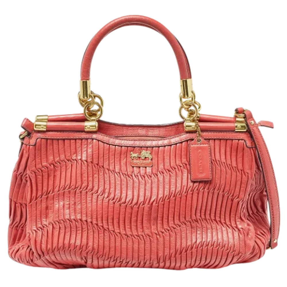 Coach Pre-owned Leather totes Orange Dames