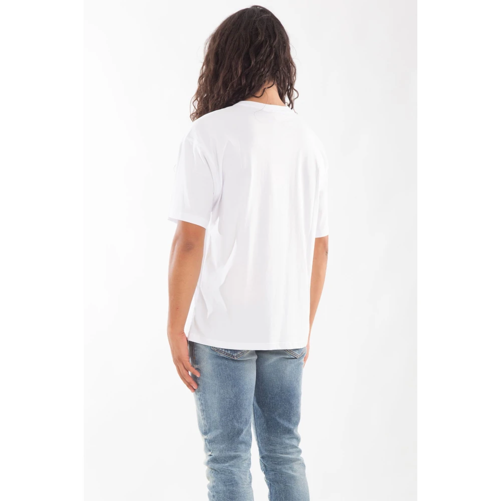 Diesel Oval D Tee Shirt White Heren