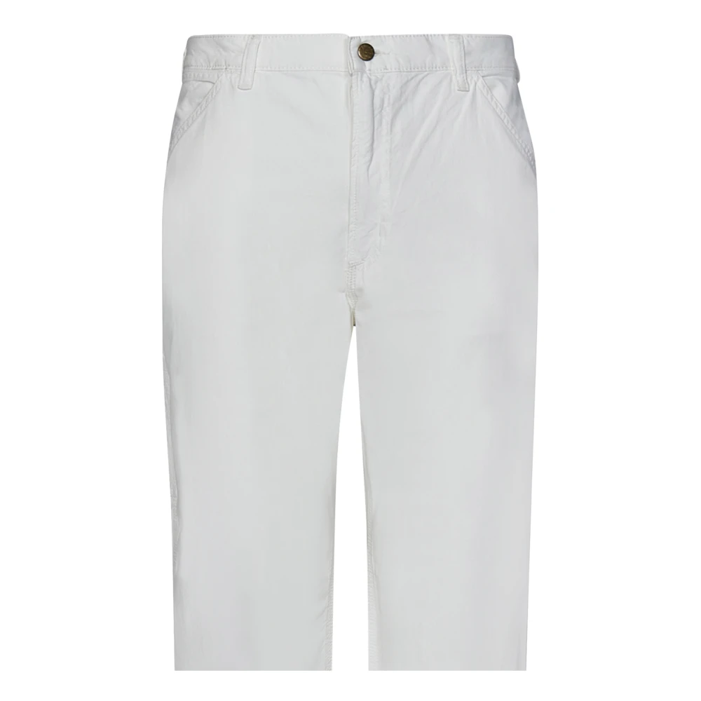 Ralph Lauren Witte Jeans met Lage Kruis en Logo Label White Heren