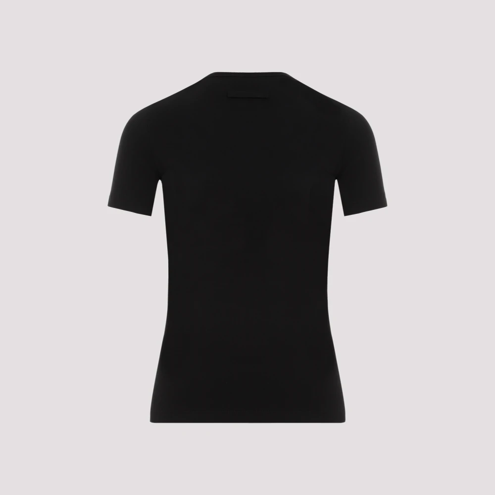 Jean Paul Gaultier Katoenen Baby Tee-Shirt Zwart Wit Black Dames