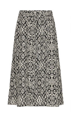 svart-diamant-ikat-midi-kjol