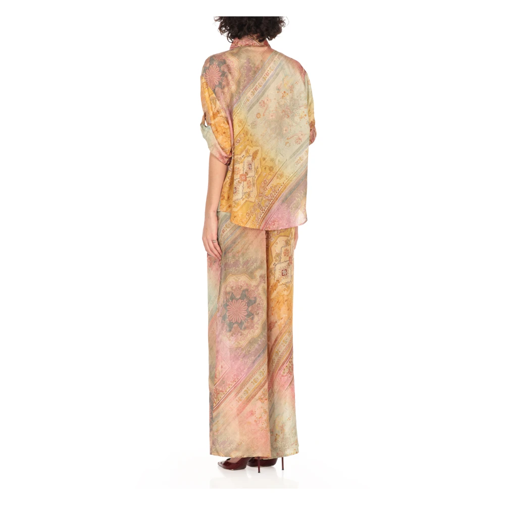 Zimmermann Multicolor zijden overhemd met all-over patroon Multicolor Dames