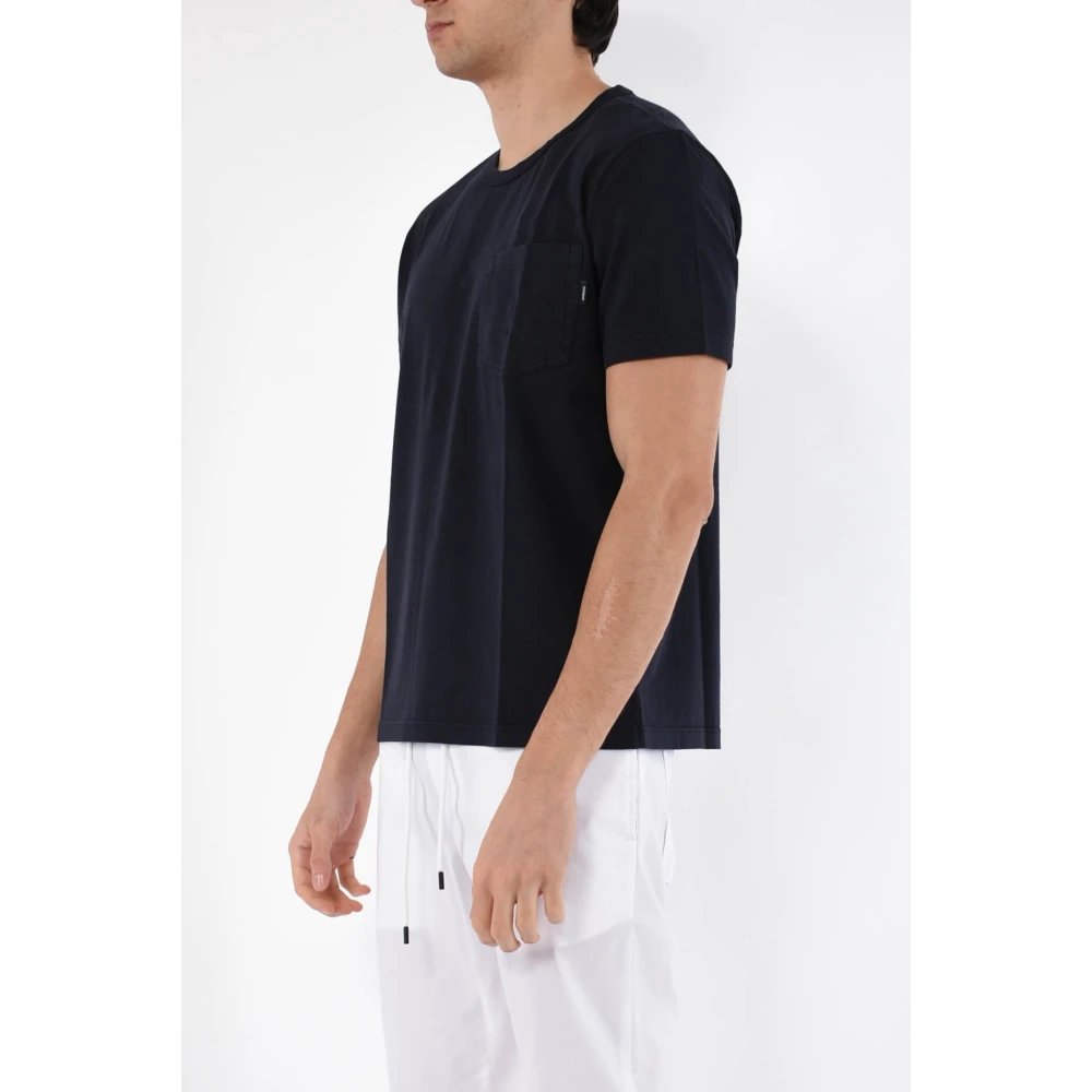 Dondup Jersey T-shirt met zak Blue Heren