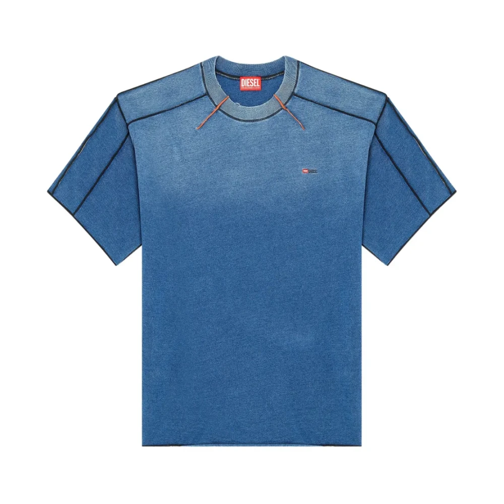 Diesel Uomo Blu Top, L, New,