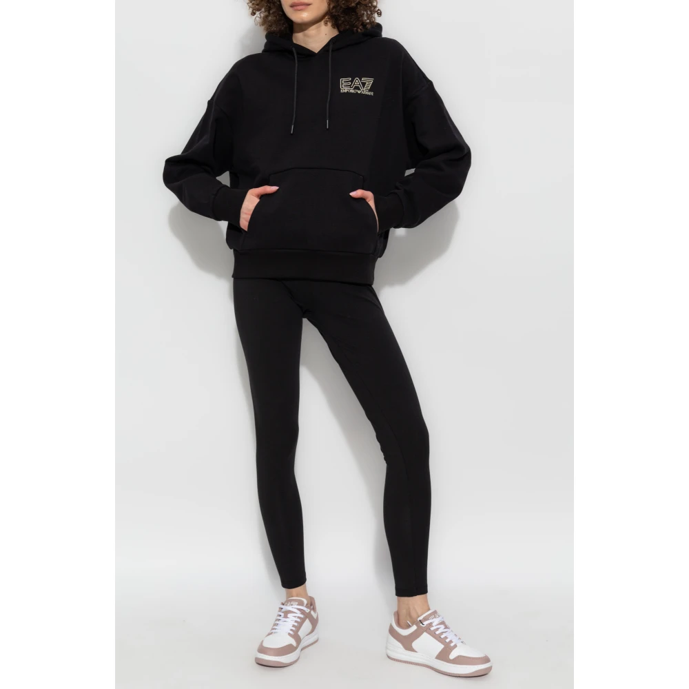 Emporio Armani EA7 Sweatshirt uit de collectie Black Dames