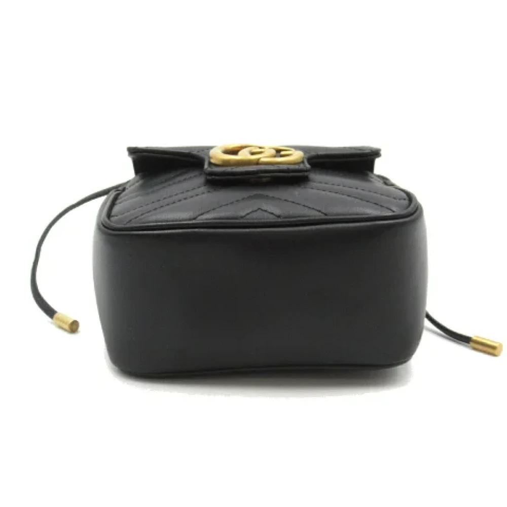 Gucci Vintage Pre-owned Leather crossbody-bags Black Dames