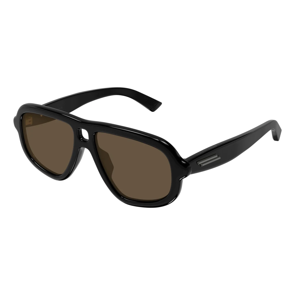 Bottega Veneta Aviator Sunglasses - Unisex - Sunglasses - Black - 53 Mm - Accessories