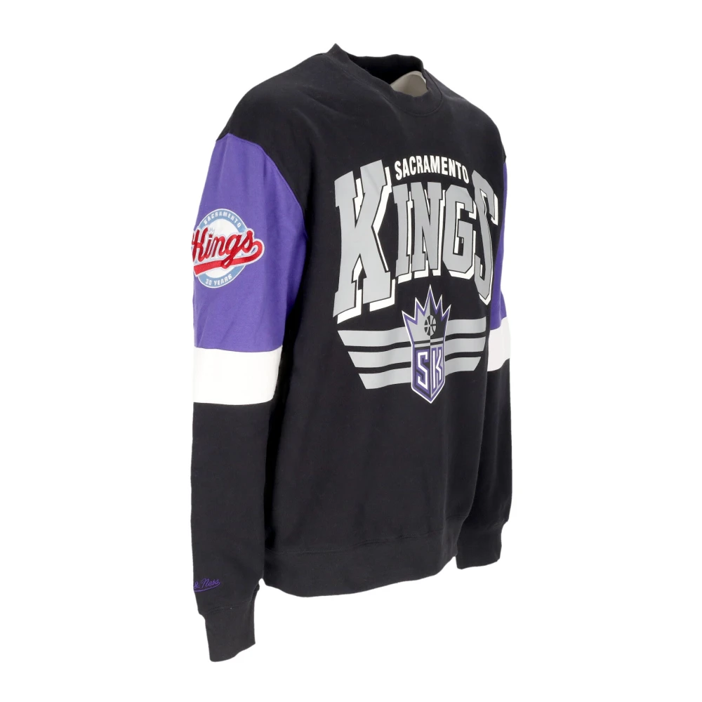 Mitchell & Ness Sacramento Kings Crew Neck Sweatshirt Multicolor Heren