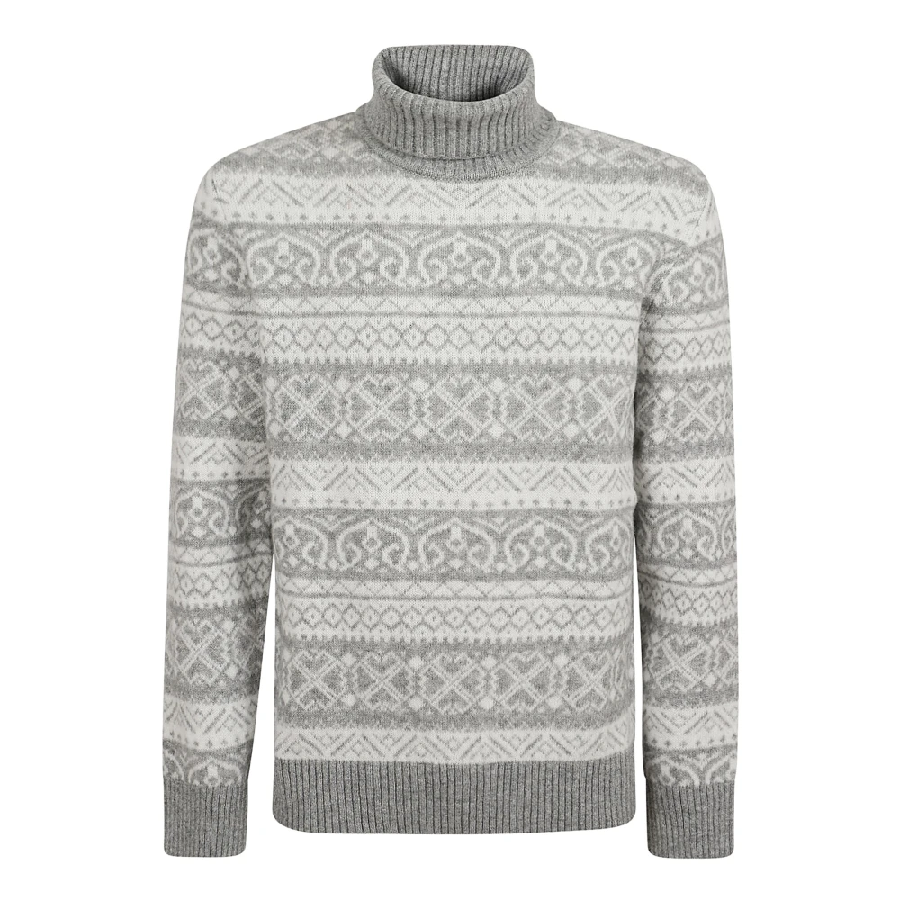 Eleventy Lyxig Grå Cashmere Sweater Aw24 Gray, Herr