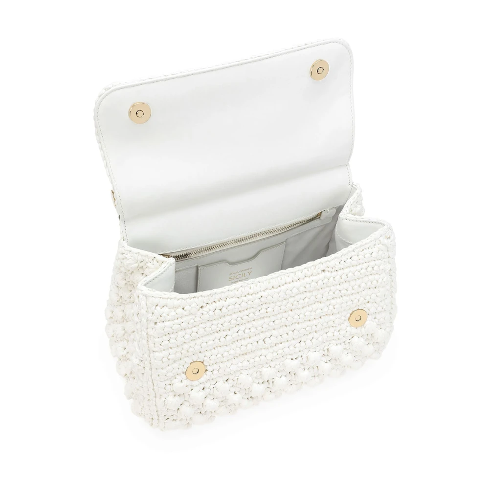 Dolce & Gabbana Stijlvolle Tote Bag met Uniek Ontwerp White Dames
