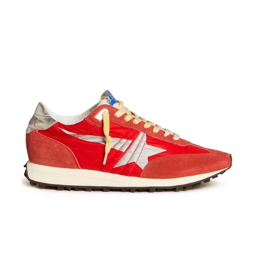 Golden Goose Women's Red Flat Shoes, Sneakers, 2 Uk, Shoes