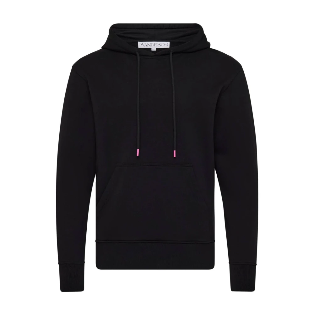 JW Anderson Zwarte Sweater met Kant Details Black Heren