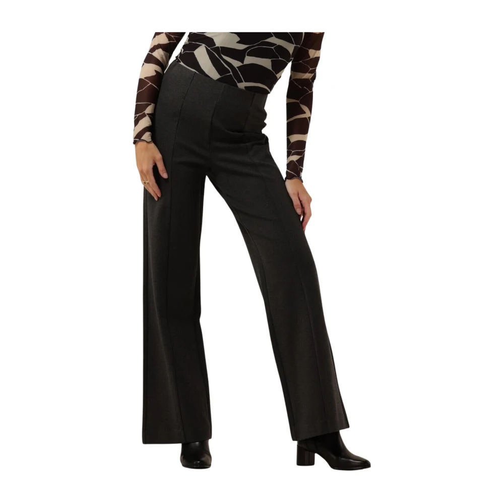 MINUS Dames Broeken Marcia Wide Leg Pant Grijs