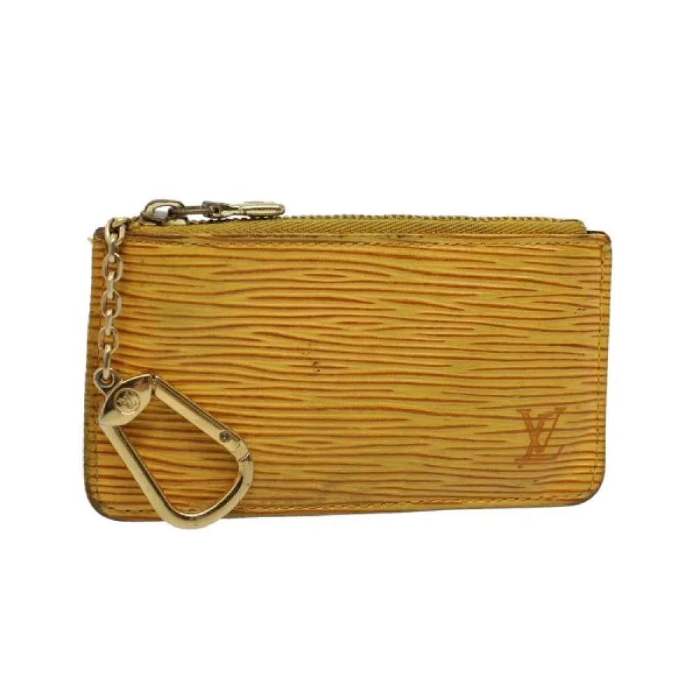 Louis Vuitton Vintage Pre-owned Leather wallets Yellow Dames