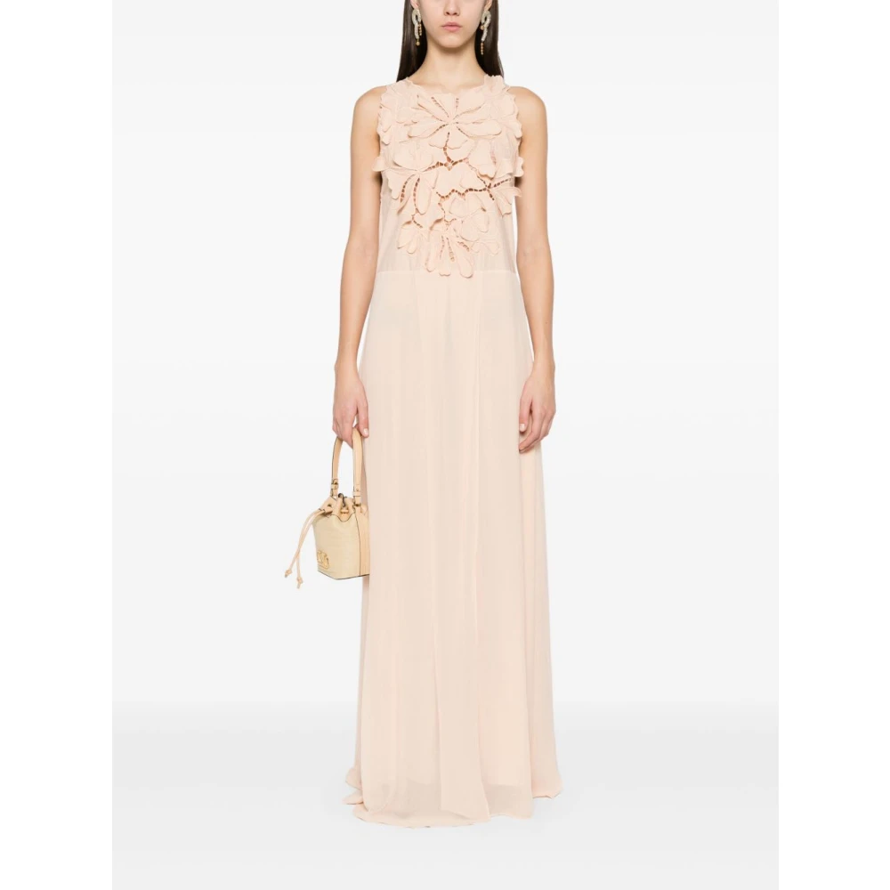 Forte Poederroze Jurk met Voorspleet Pink Dames
