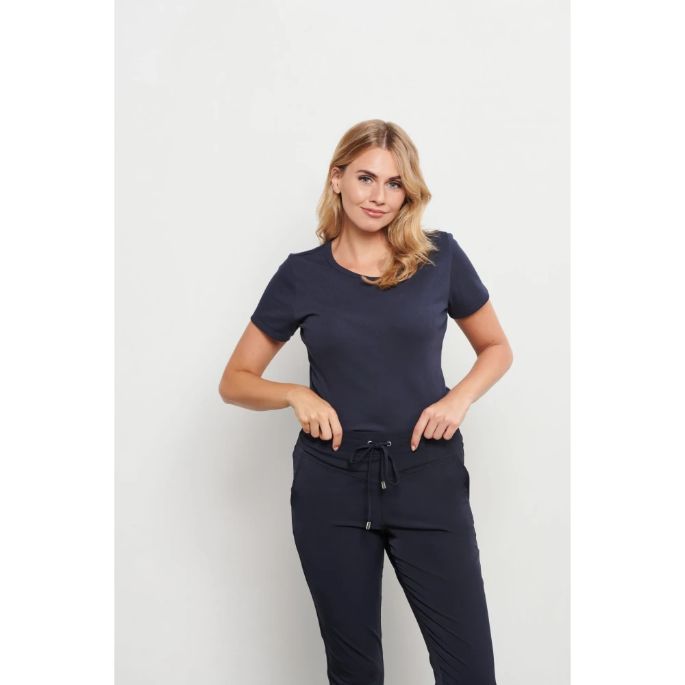&Co Woman T-shirt met ronde hals Blue Dames